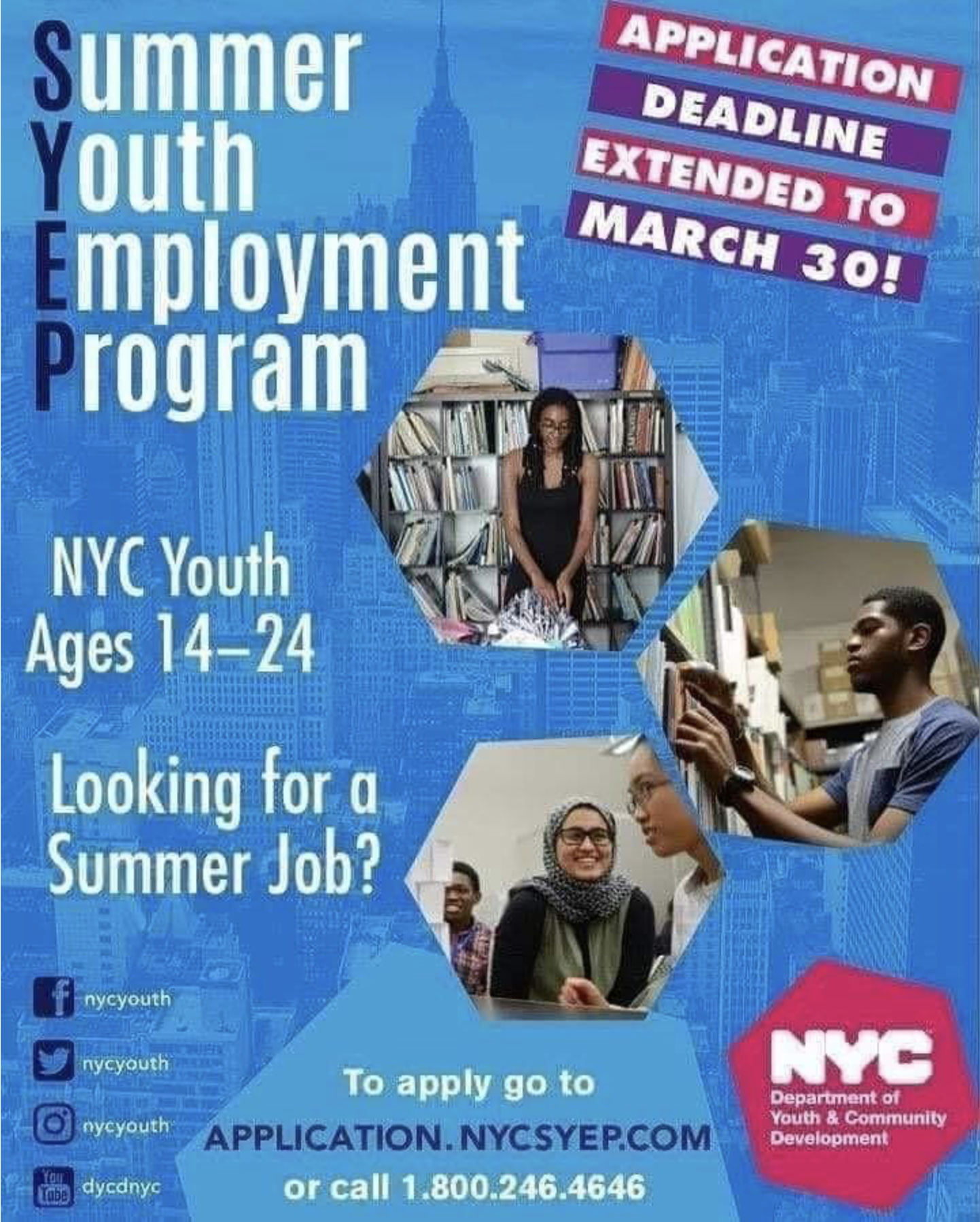 Summer Youth Employment Program (March 30th Deadline) Jamaica 311