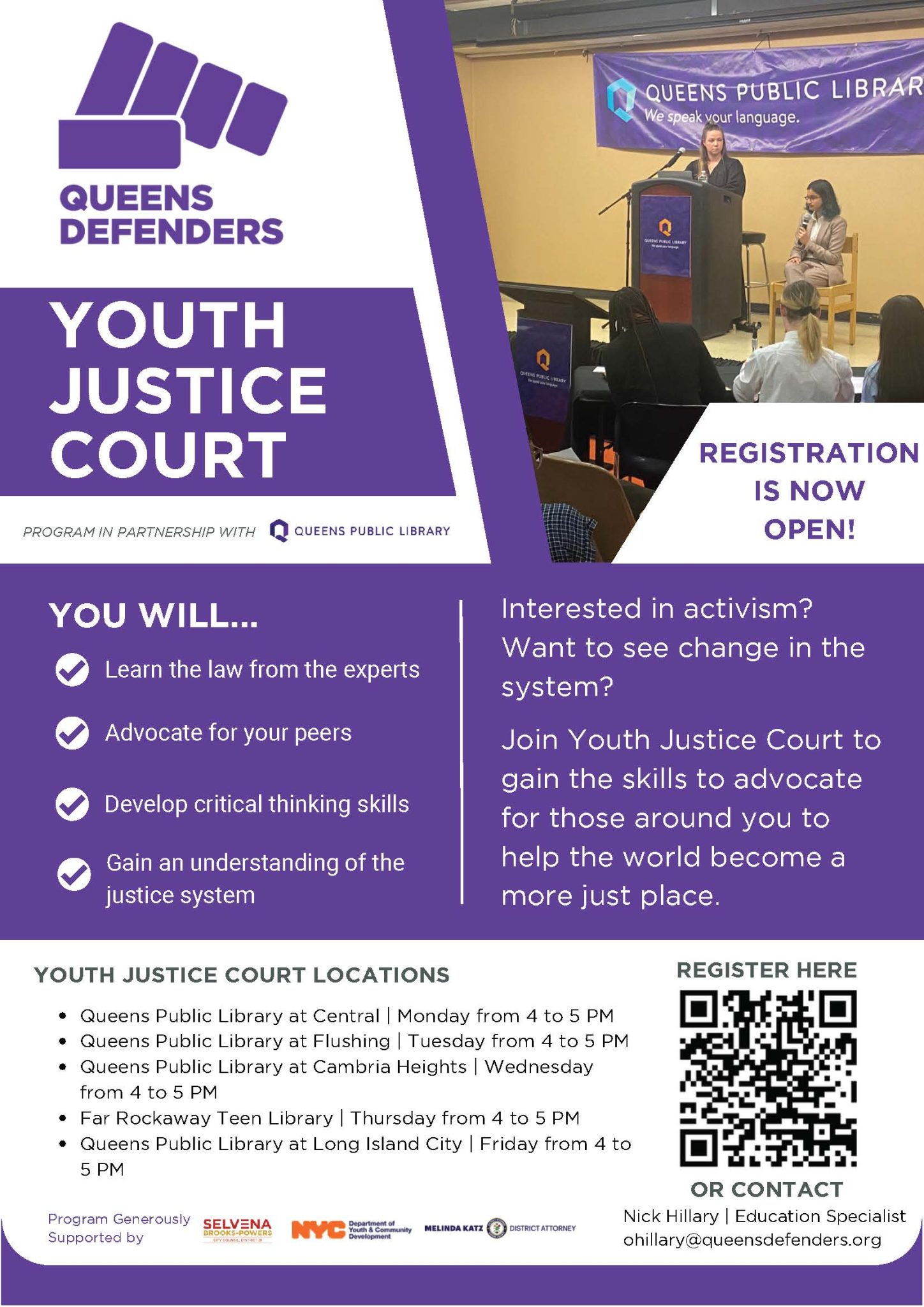 Queens Defenders Youth Justice Court Registration – Jamaica311